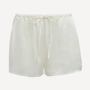 WYLD BLUE Women's Flowy Short Size L In White